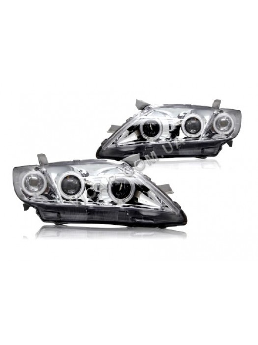 Передние тюнинг фары три линзы Camry 40 (06-11)